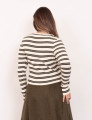 Blusa Tricot Listras Verde