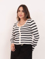 Blusa Tricot Listras Off