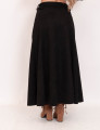 Saia Longuete Suede Preto