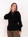 Tricot Lorena Texturizado Preto