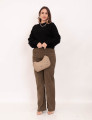 Tricot Lorena Texturizado Preto
