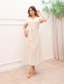 Vestido Maya Viscolinho Cru