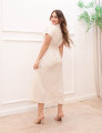 Vestido Maya Viscolinho Cru