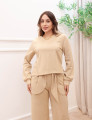 Blusa Paola Moletinho Bege