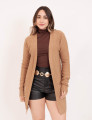 Cardigan Tricot Texturizado Castor