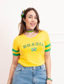 T-Shirt Brasil Amarelo