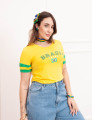 T-Shirt Brasil Amarelo