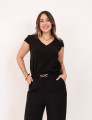 Macacão Leila Fivela Preto
