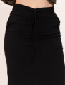 Saia Midi Fenda Preto
