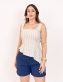 Blusa Assimétrica Bojo Azul