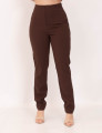 Calça Alfaiataria Pregas Marrom