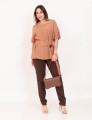 Blusa Viscose Faixa Nude