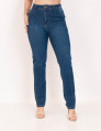 Calça Nervura Jeans Escuro
