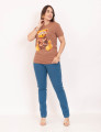 T-Shirt Silkada Urso Marrom