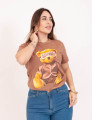 T-Shirt Silkada Urso Marrom