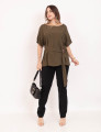 Blusa Viscose Faixa Verde