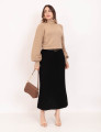Saia Catharine Tricot Preto
